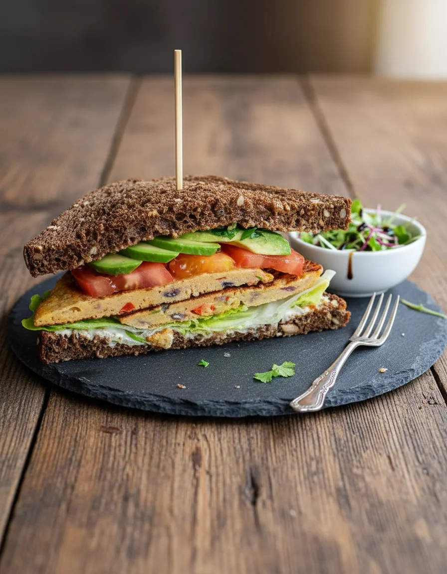 Chickpea Omelette Sandwich