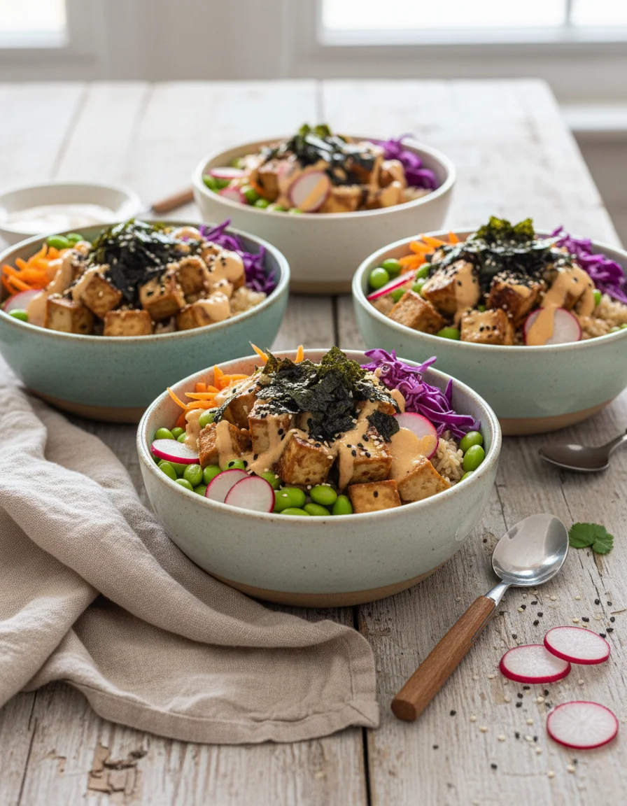High-Protein Tofu Poke Bowl