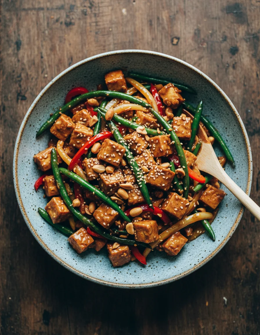 Almond Butter Tofu Stir-Fry