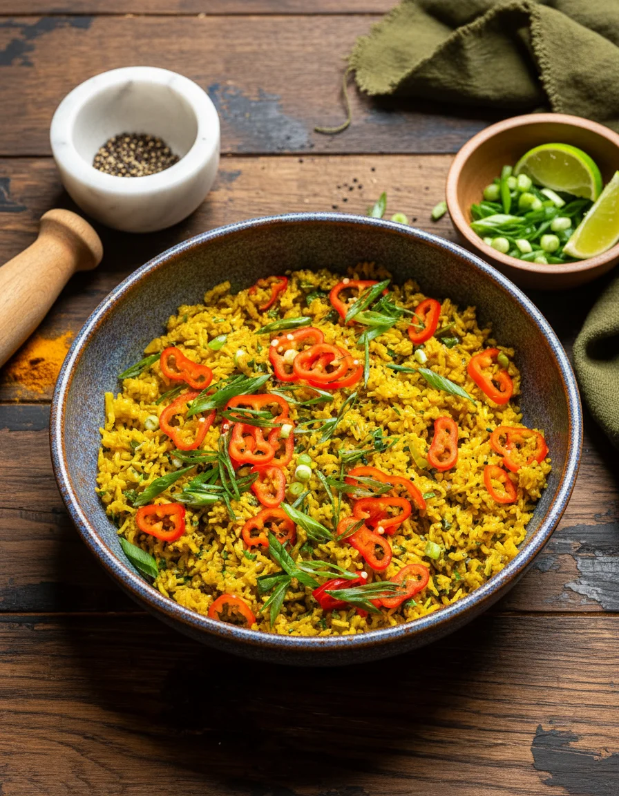 Anti-Inflammatory Garlic Turmeric Rice