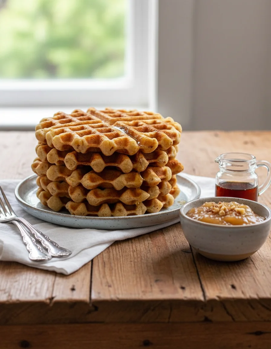 Apple Cinnamon Waffles
