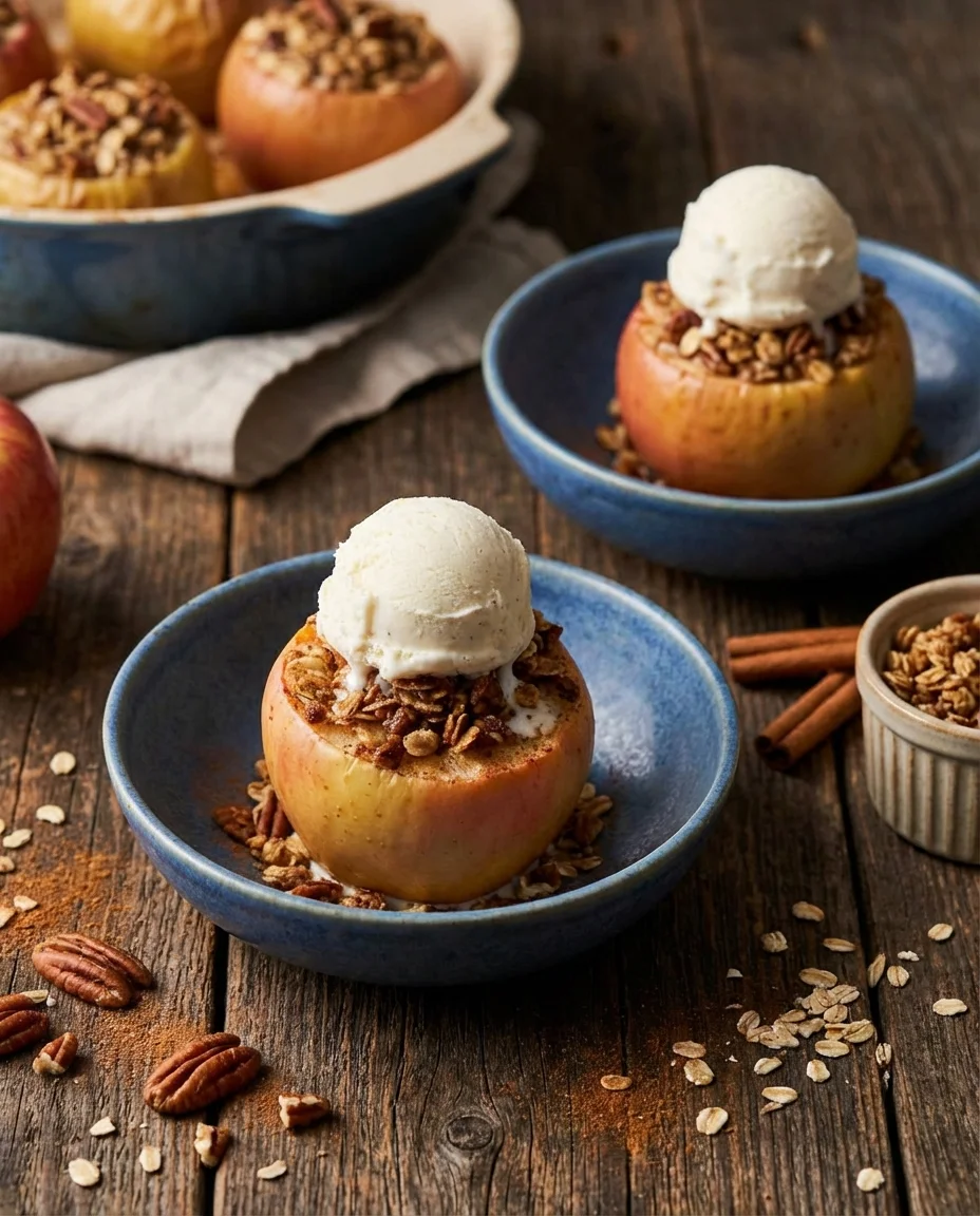 Apple Crisp Baked Apples