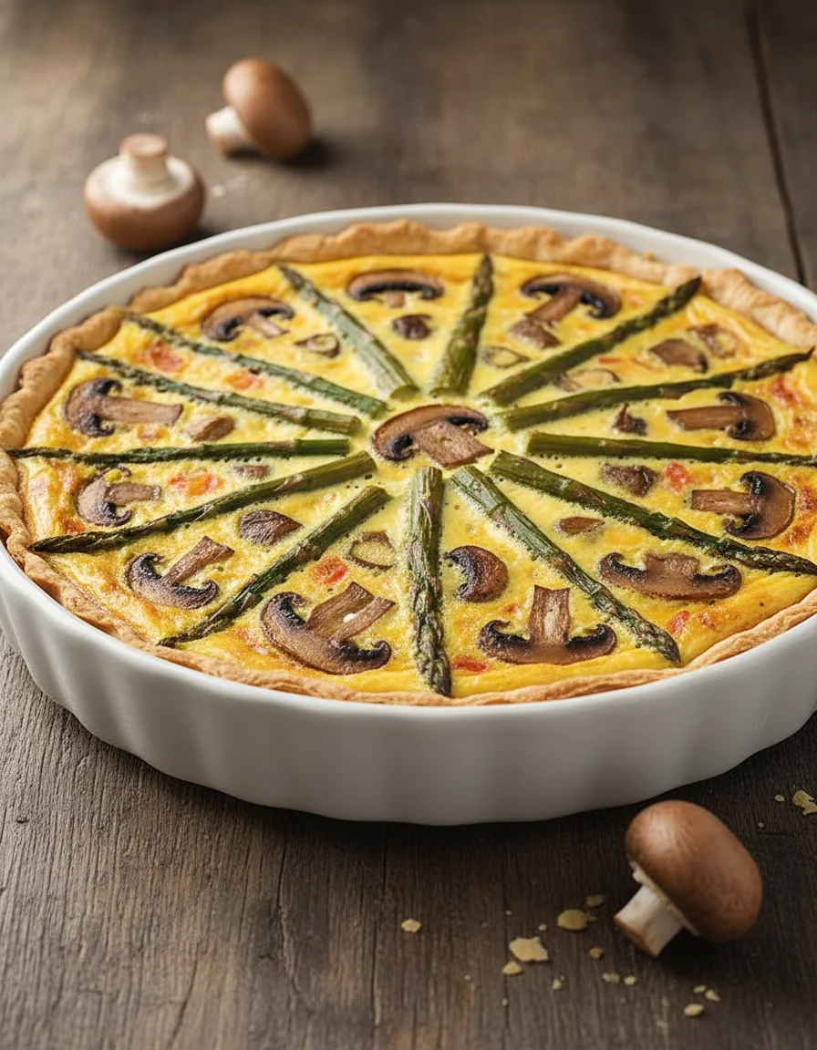 Asparagus Mushroom Quiche