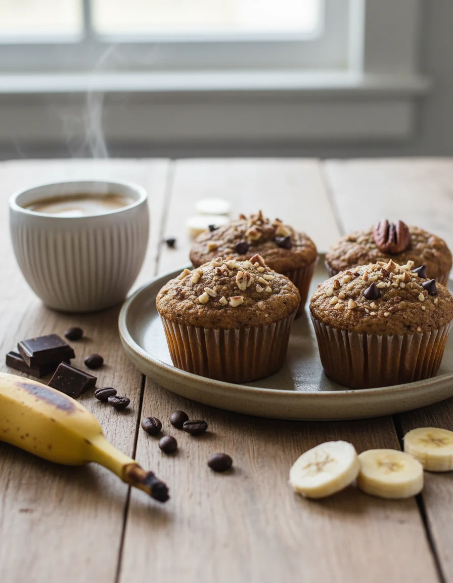 Banana Coffee Muffins