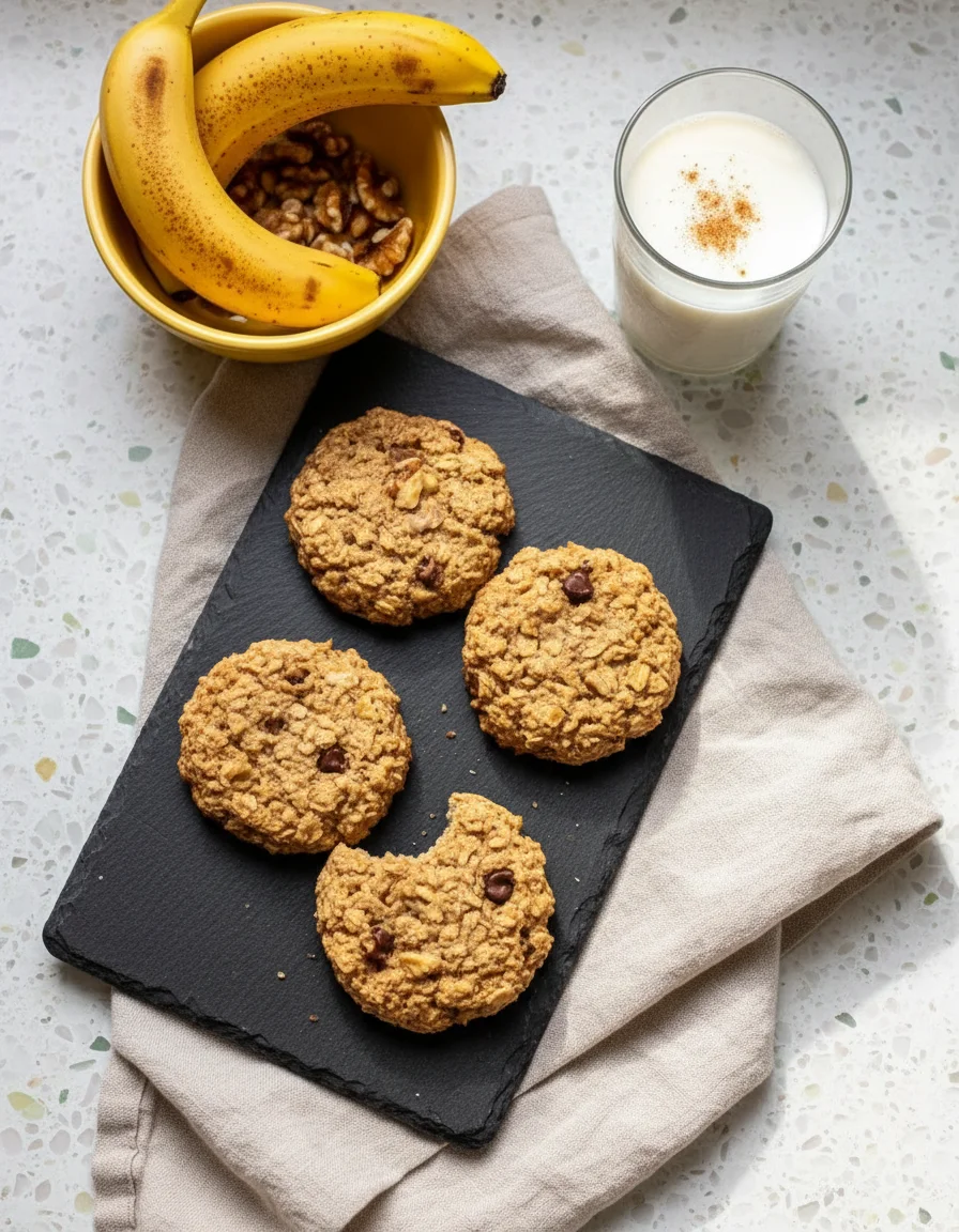 Banana Oatmeal Breakfast Cookies