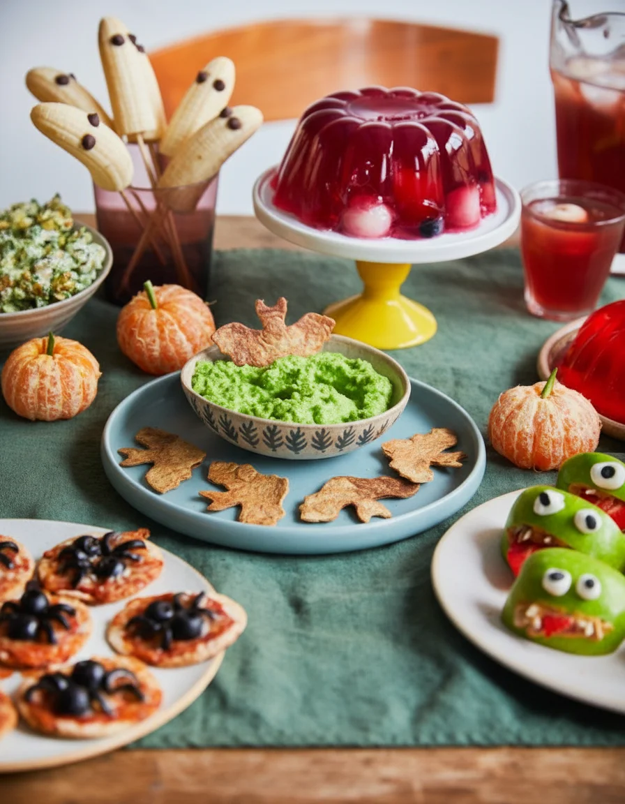 Bat Crackers made with wholemeal tortillas, frozen peas, fresh mint, olive oil, lemon