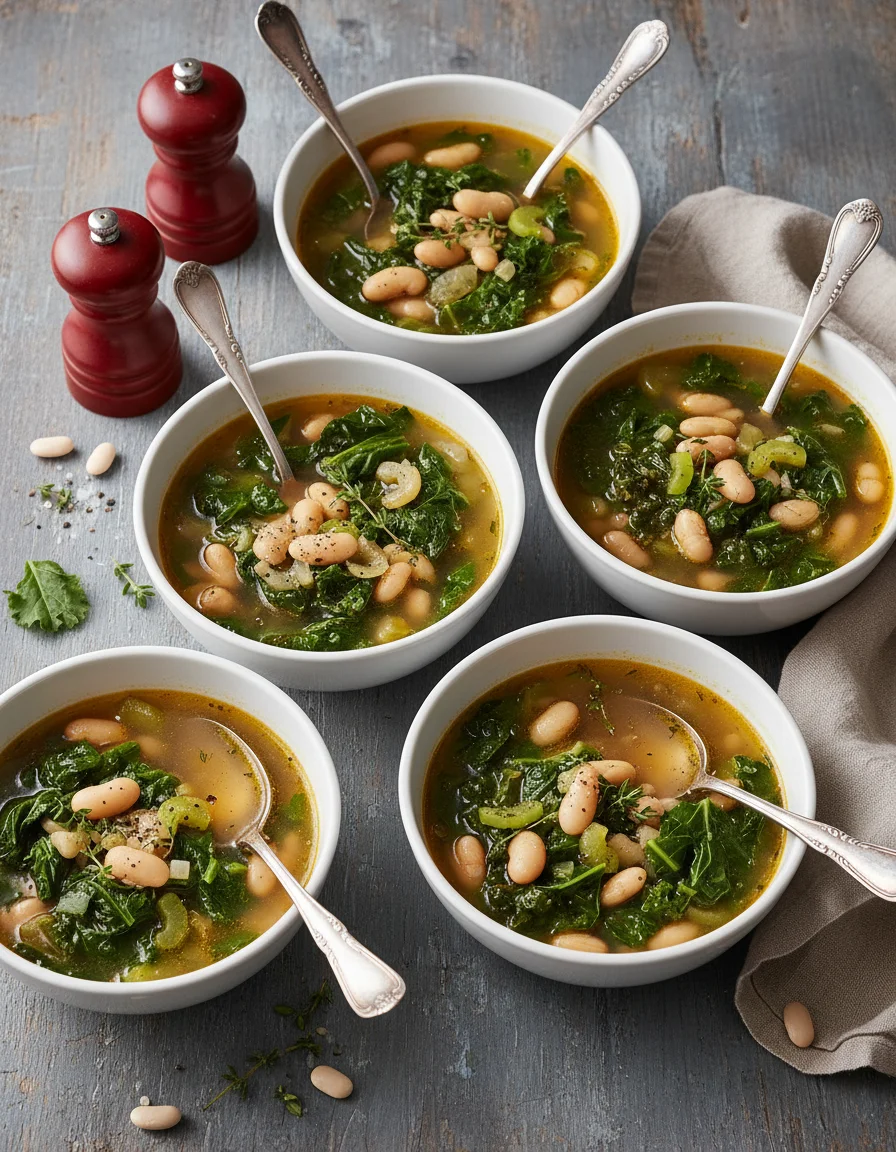 Brothy Beans and Greens Soup