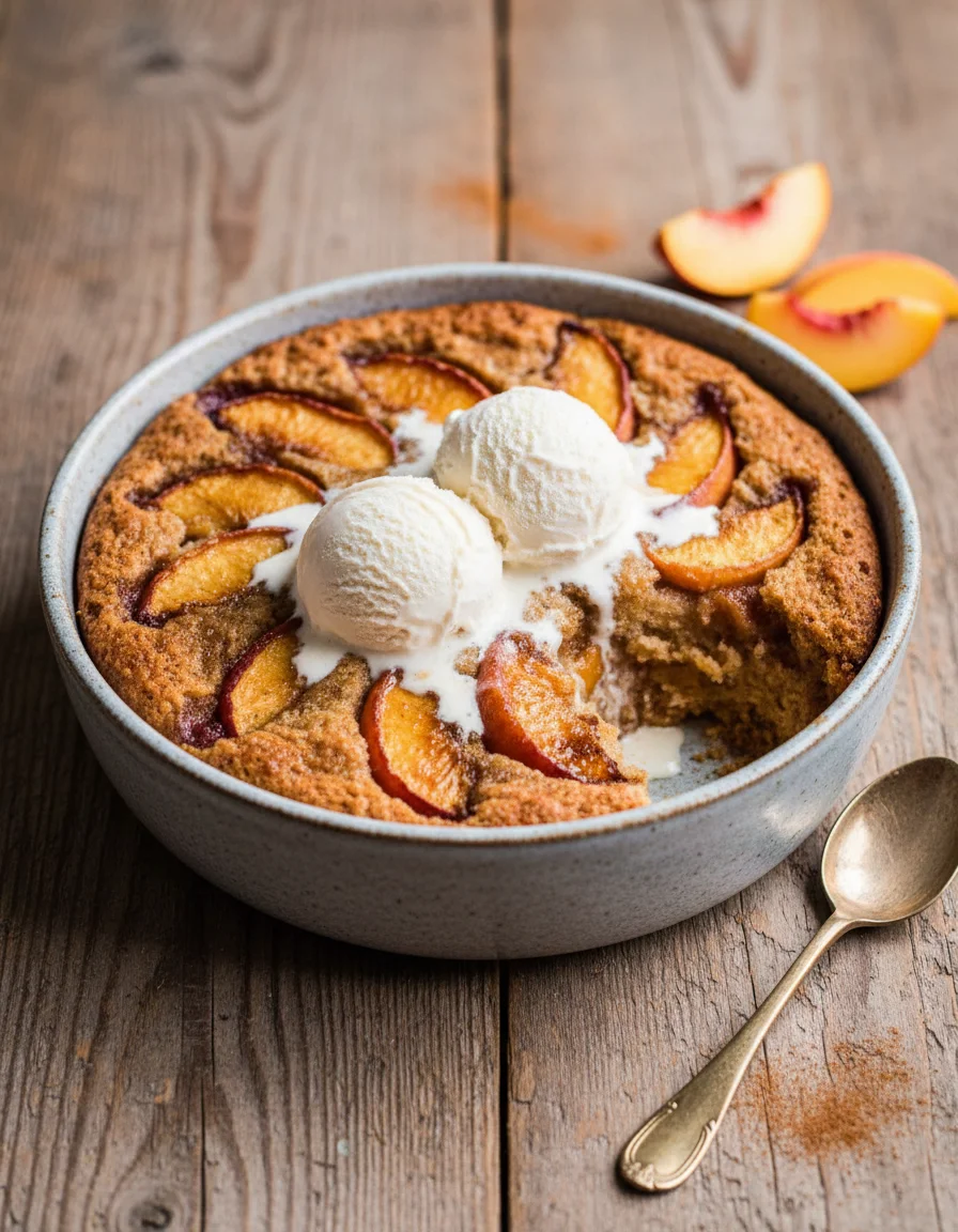 Brown Butter Peach Cobbler