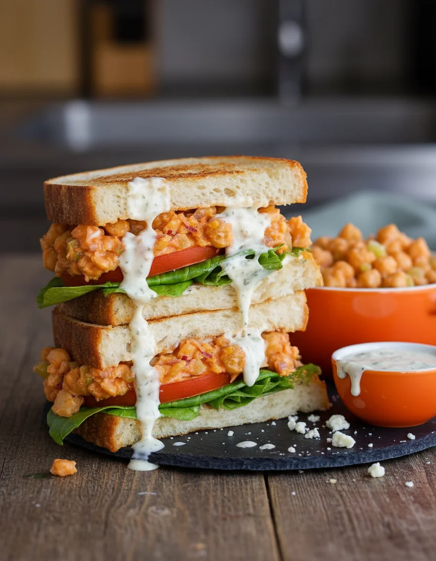 Buffalo Chickpea Sandwich