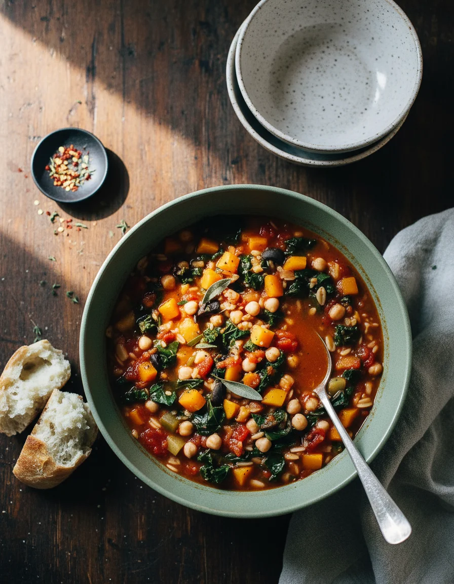 Butternut Chickpea Minestrone