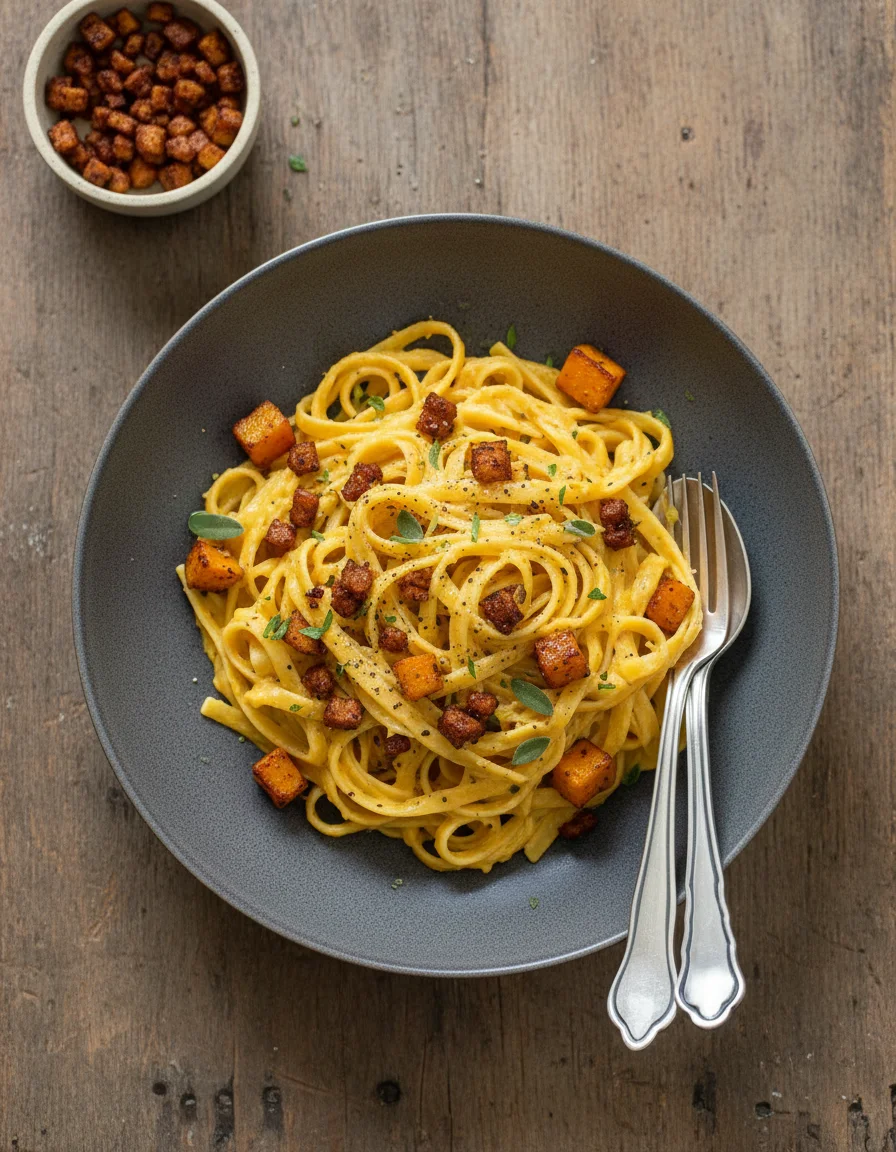 Creamy Butternut Squash Carbonara