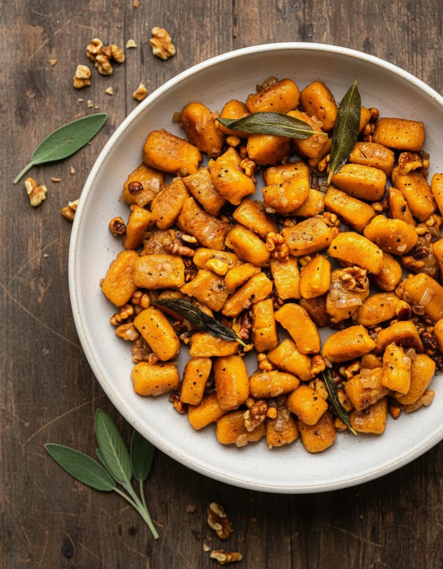 Butternut Squash Gnocchi with Sage Vegan Butter Sauce