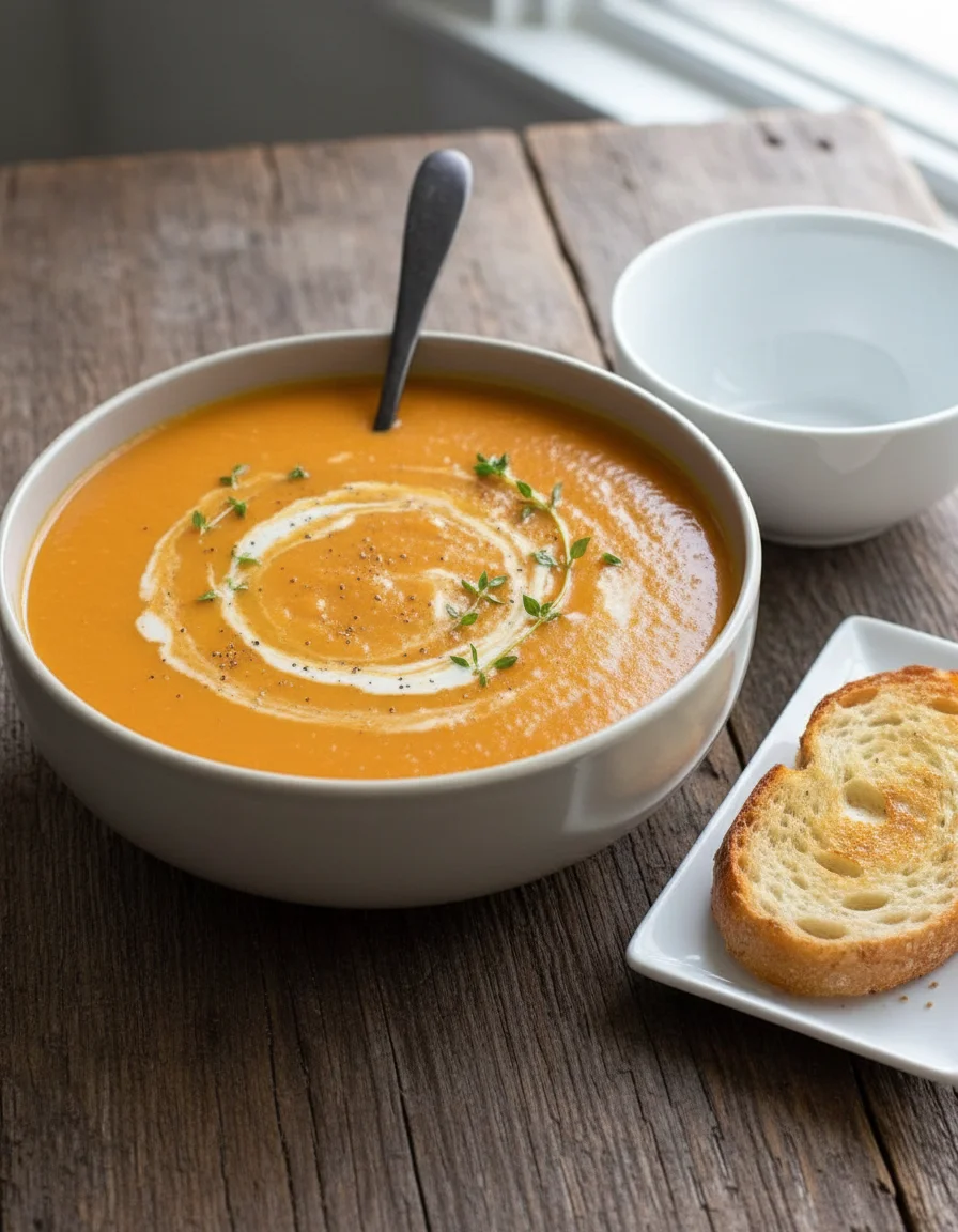 Carrot Ginger Sweet Potato Soup