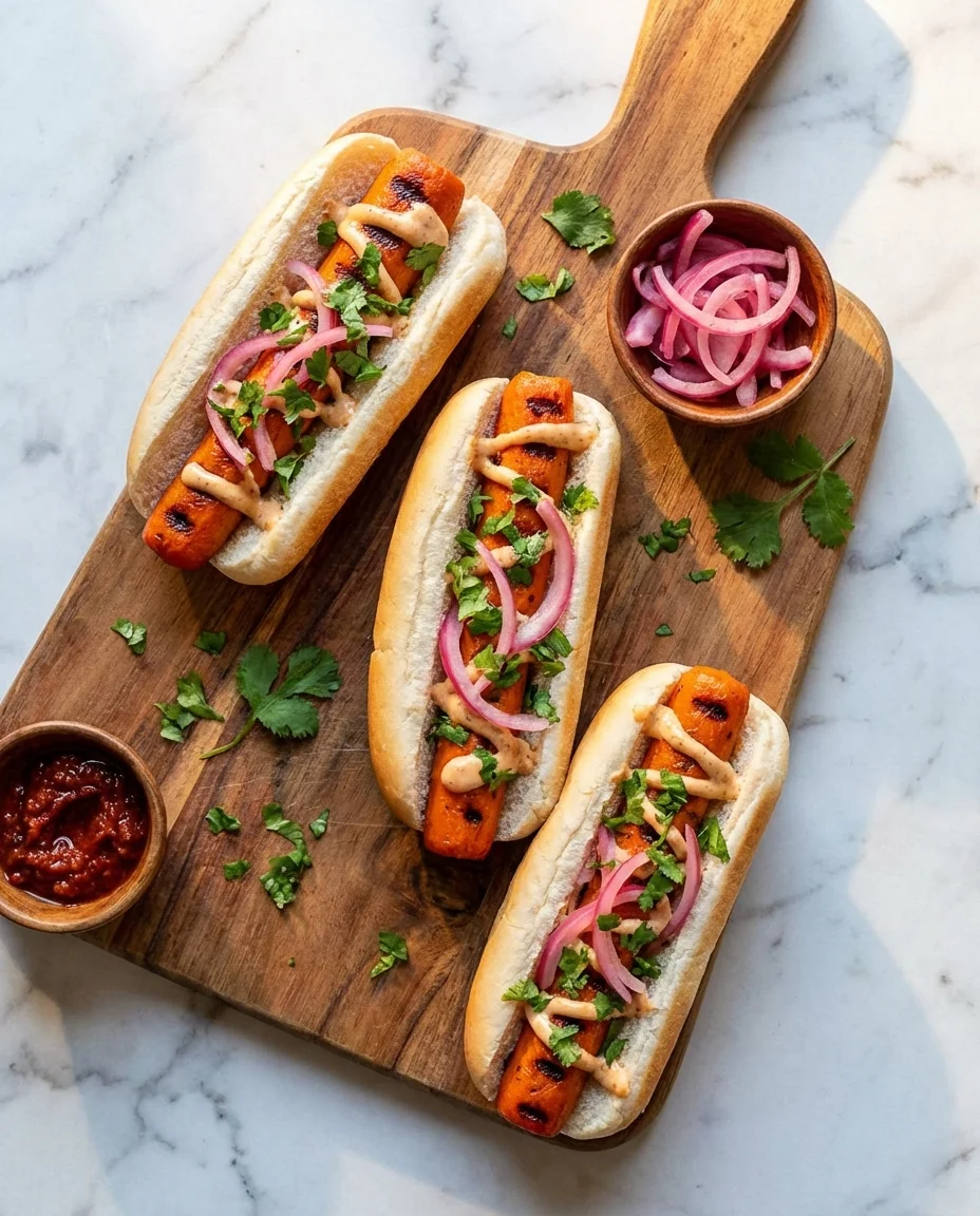 Vegan Carrot Hot Dogs