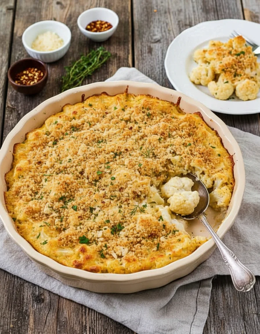 Cheesy Cauliflower Casserole
