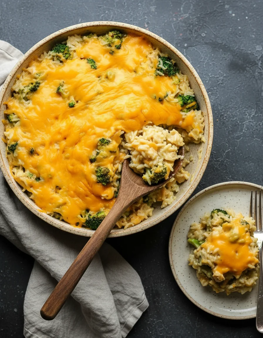 Cheesy Broccoli Rice Casserole