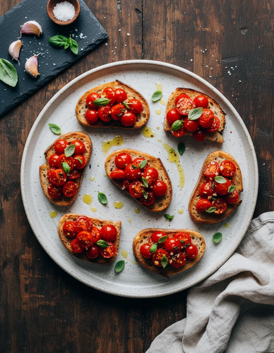 Cherry Tomato Bruschetta