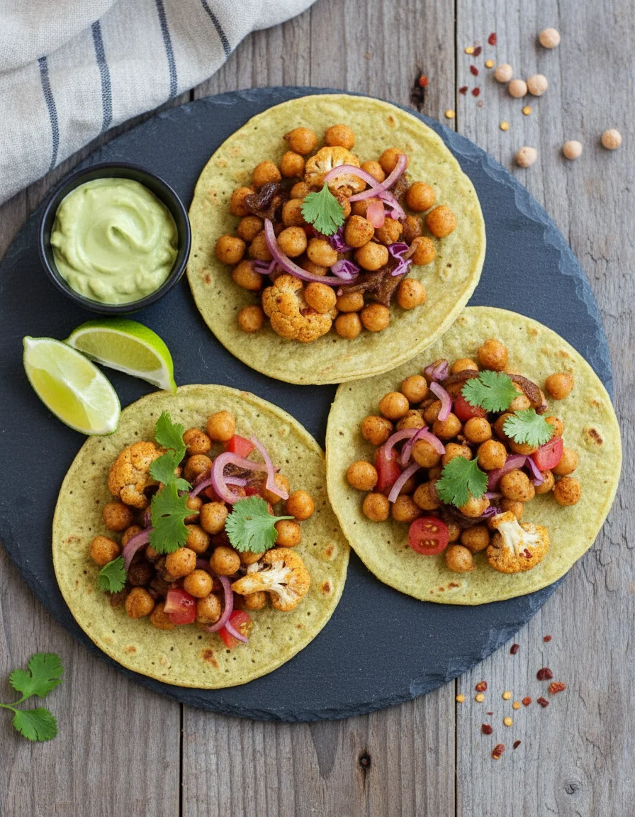 Chickpea Cauliflower Tacos