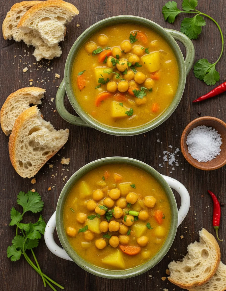 Chickpea Curry Soup