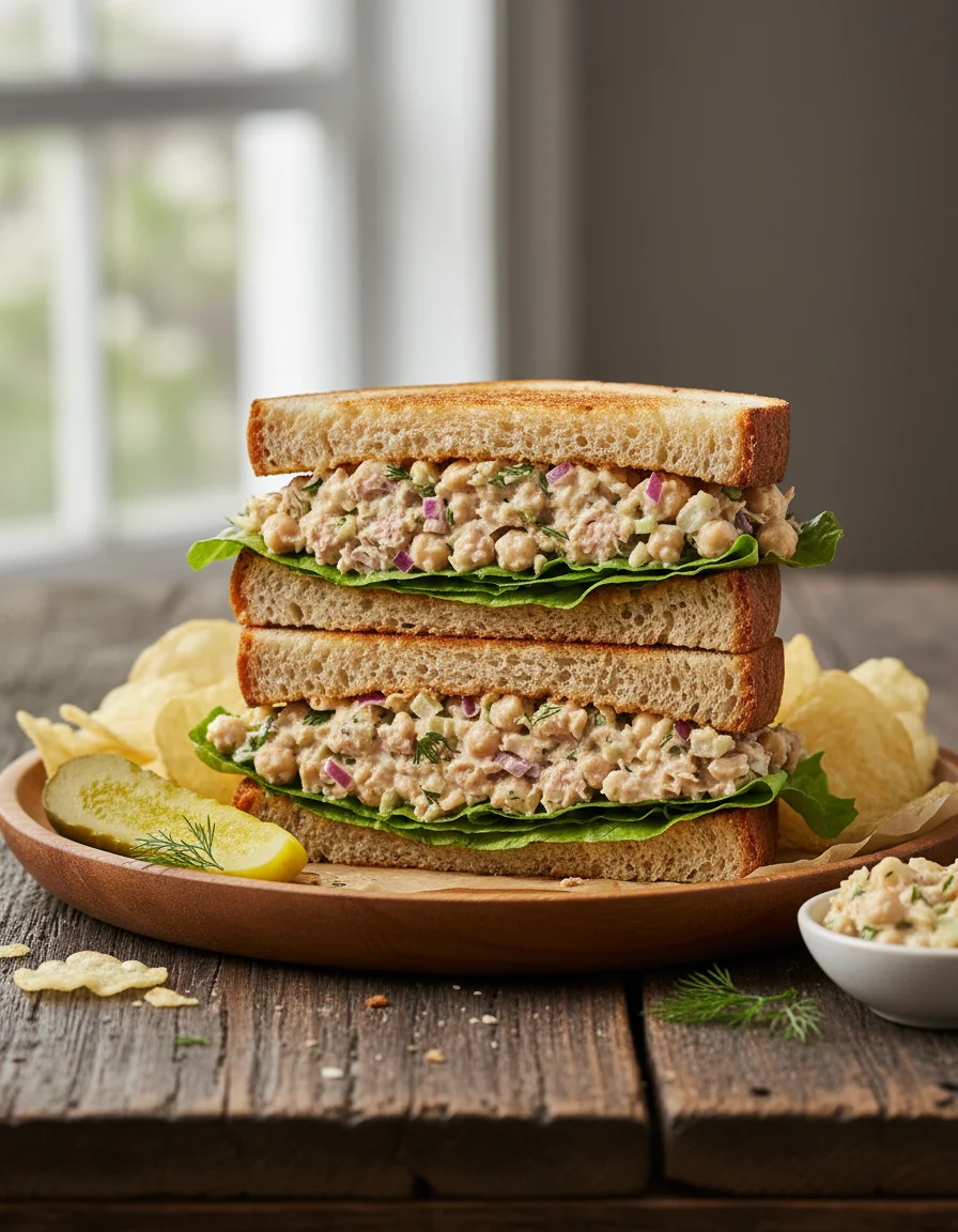 Creamy Chickpea Tuna Salad