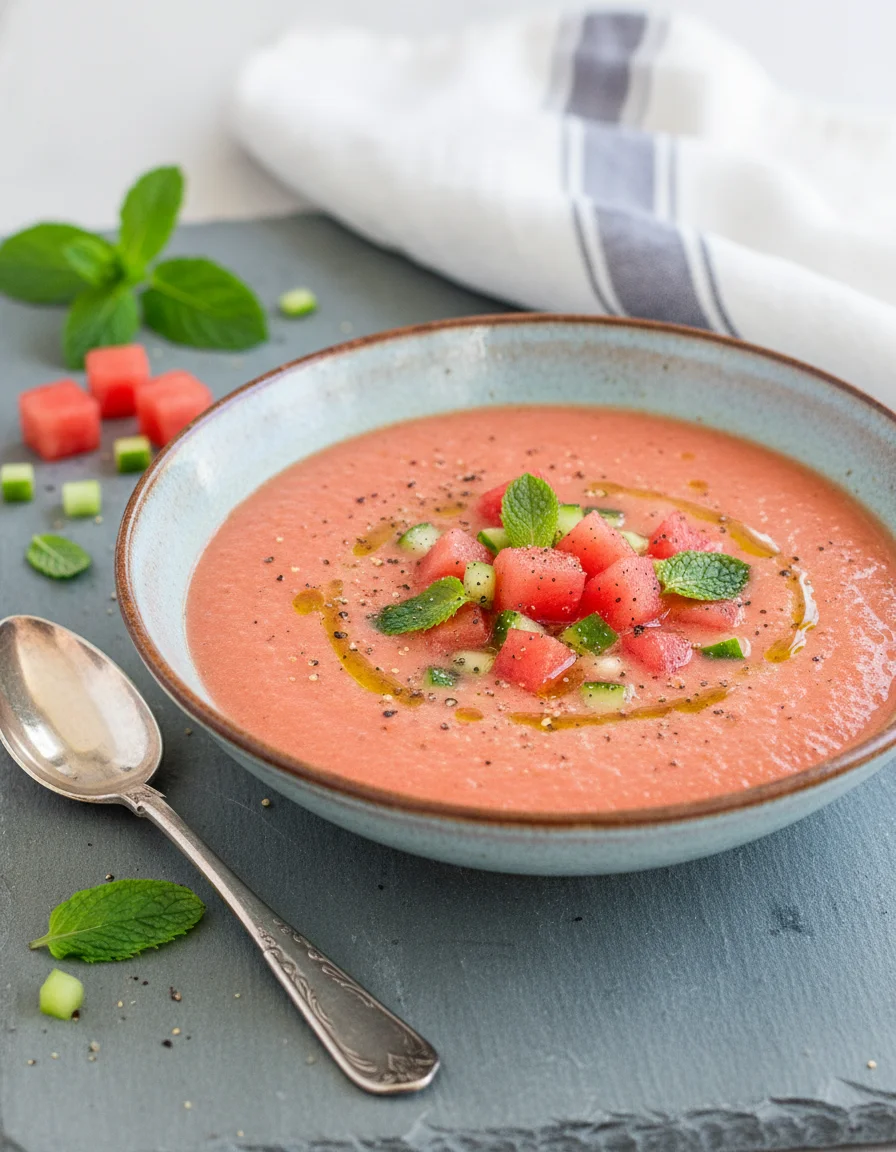 Chilled Watermelon Gazpacho