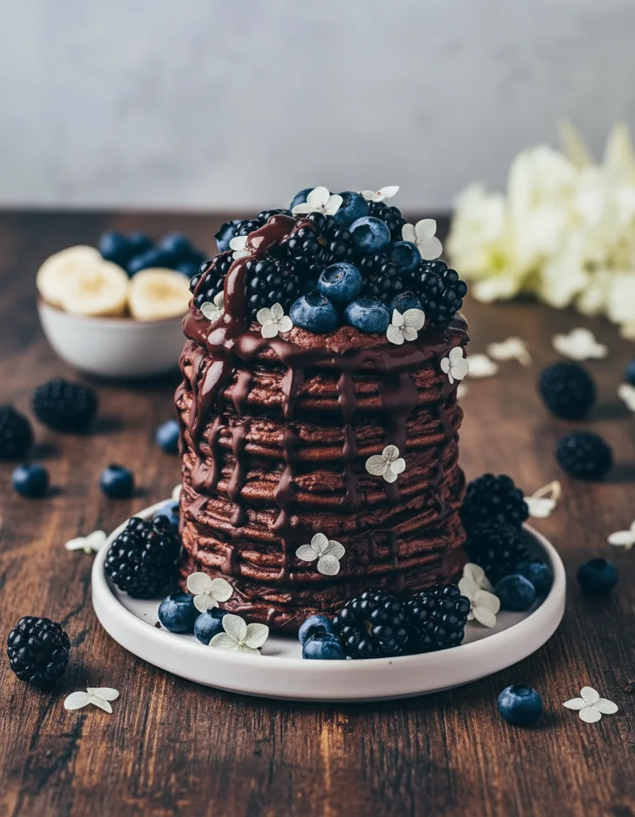 Chocolate Banana Pancakes
