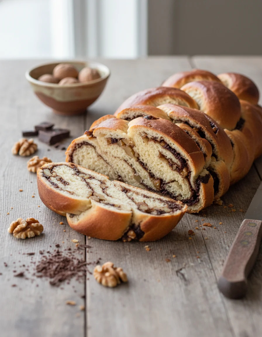 Chocolate Walnut Challah