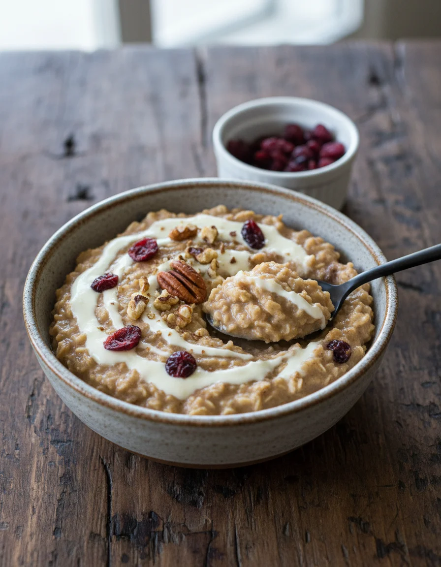 Cinnamon Roll Oatmeal