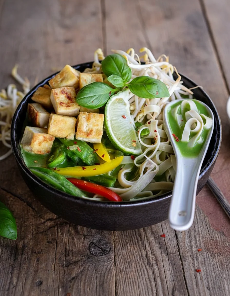 Coconut Thai Green Curry Noodle Soup