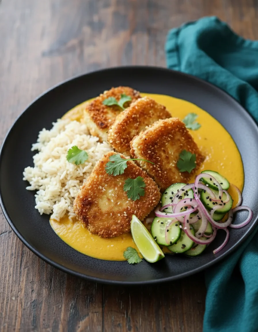 Coconut Tofu Katsu Curry