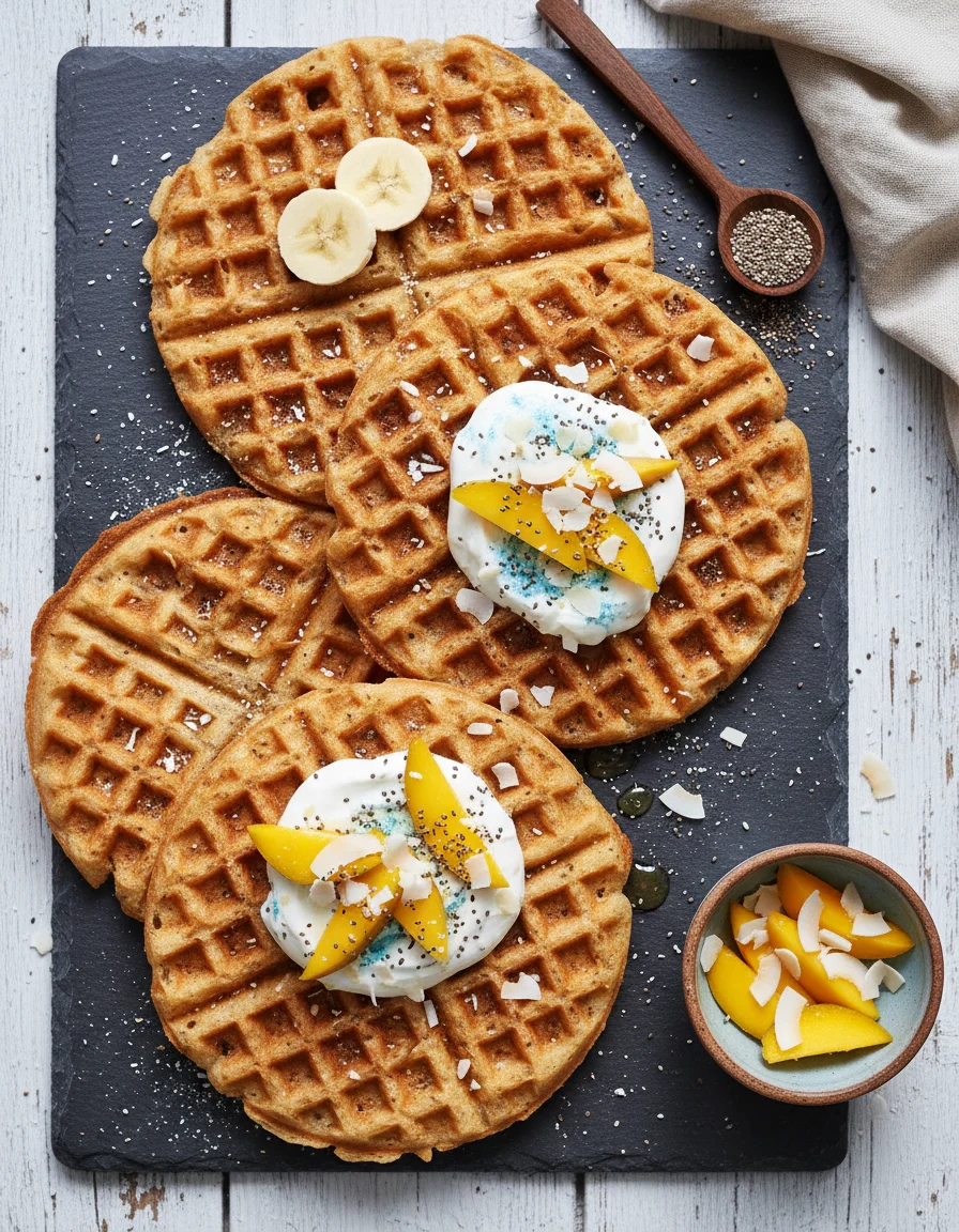 Coconut Yogurt Waffles