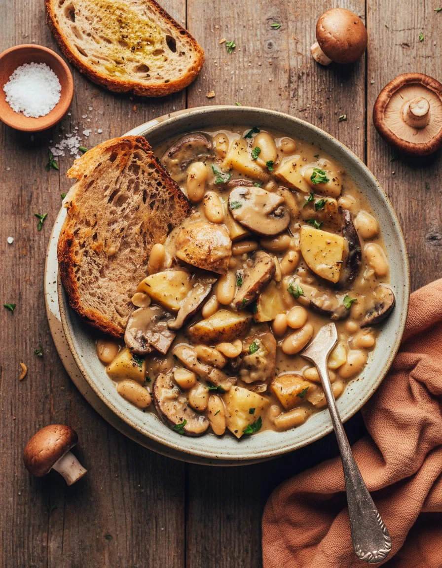 Cozy White Bean Mushroom Stew
