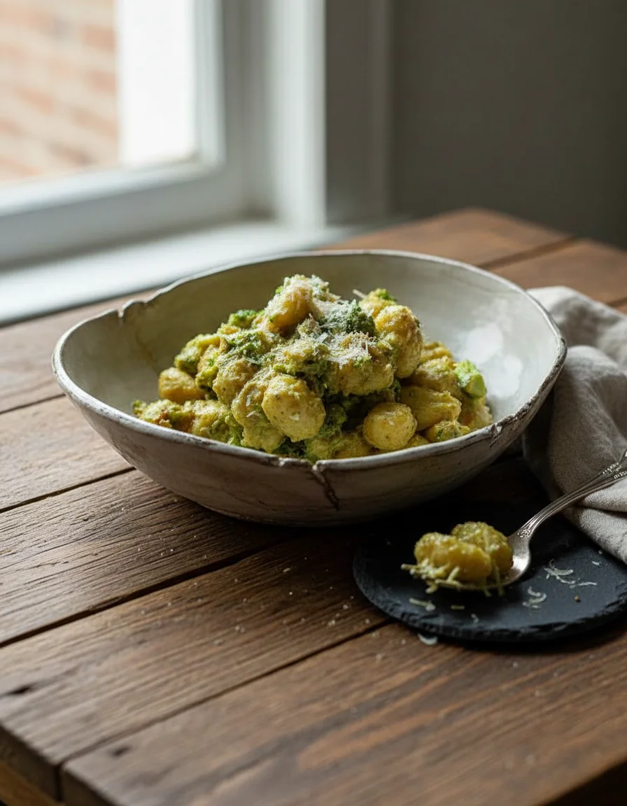 Creamy Broccoli Gnocchi