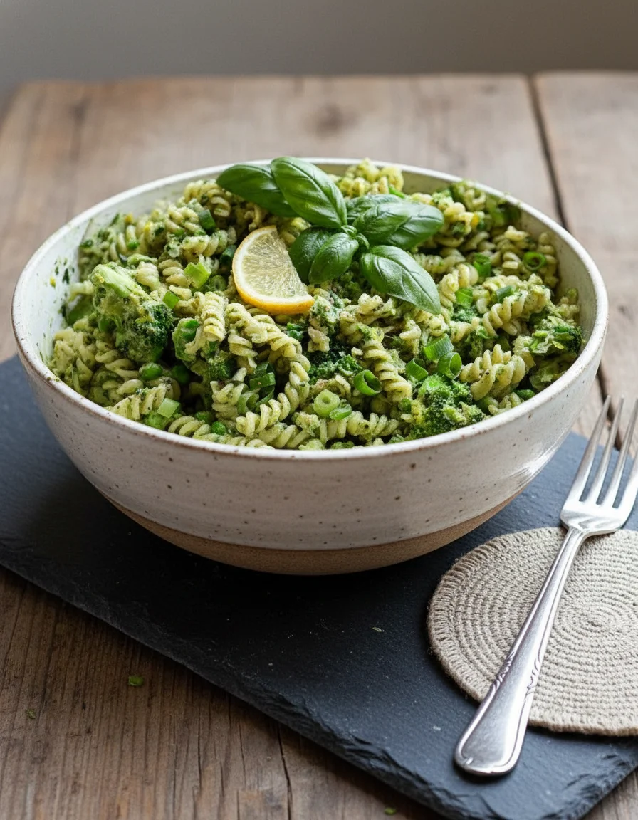 Creamy Green Leek & Pea Pasta