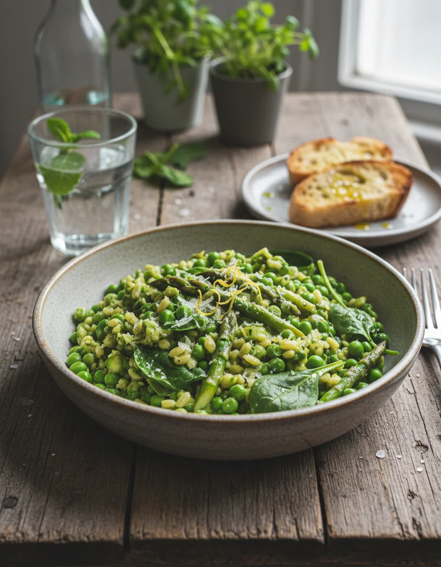 Creamy Green Orzotto