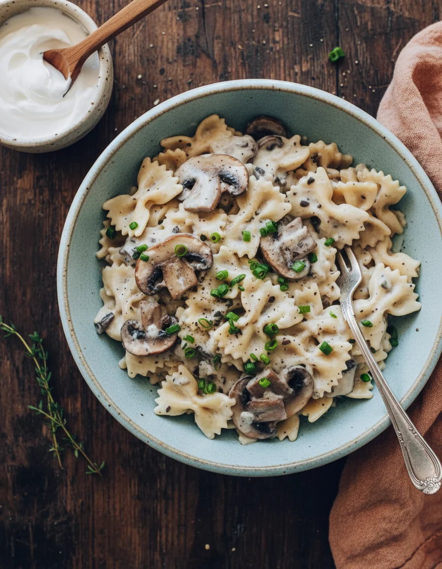 Creamy Mushroom Stroganoff