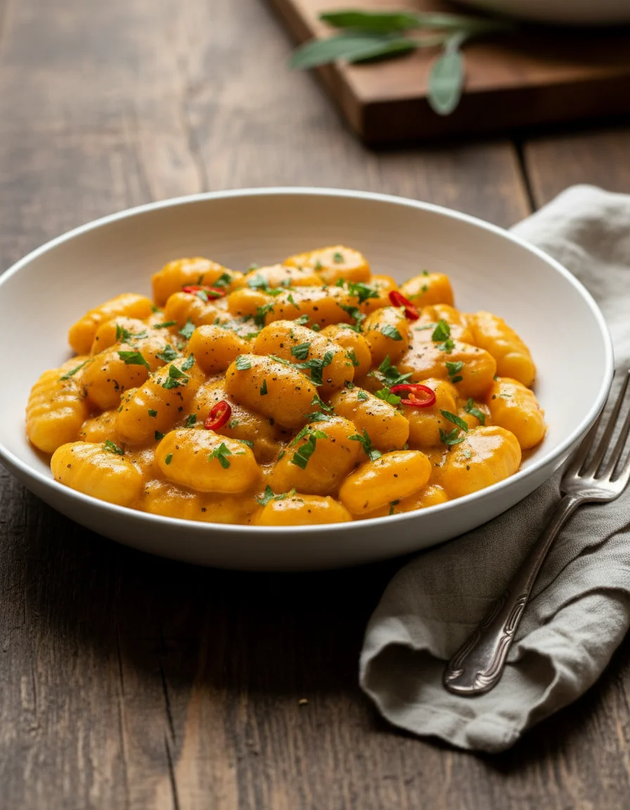 Creamy Pumpkin Gnocchi