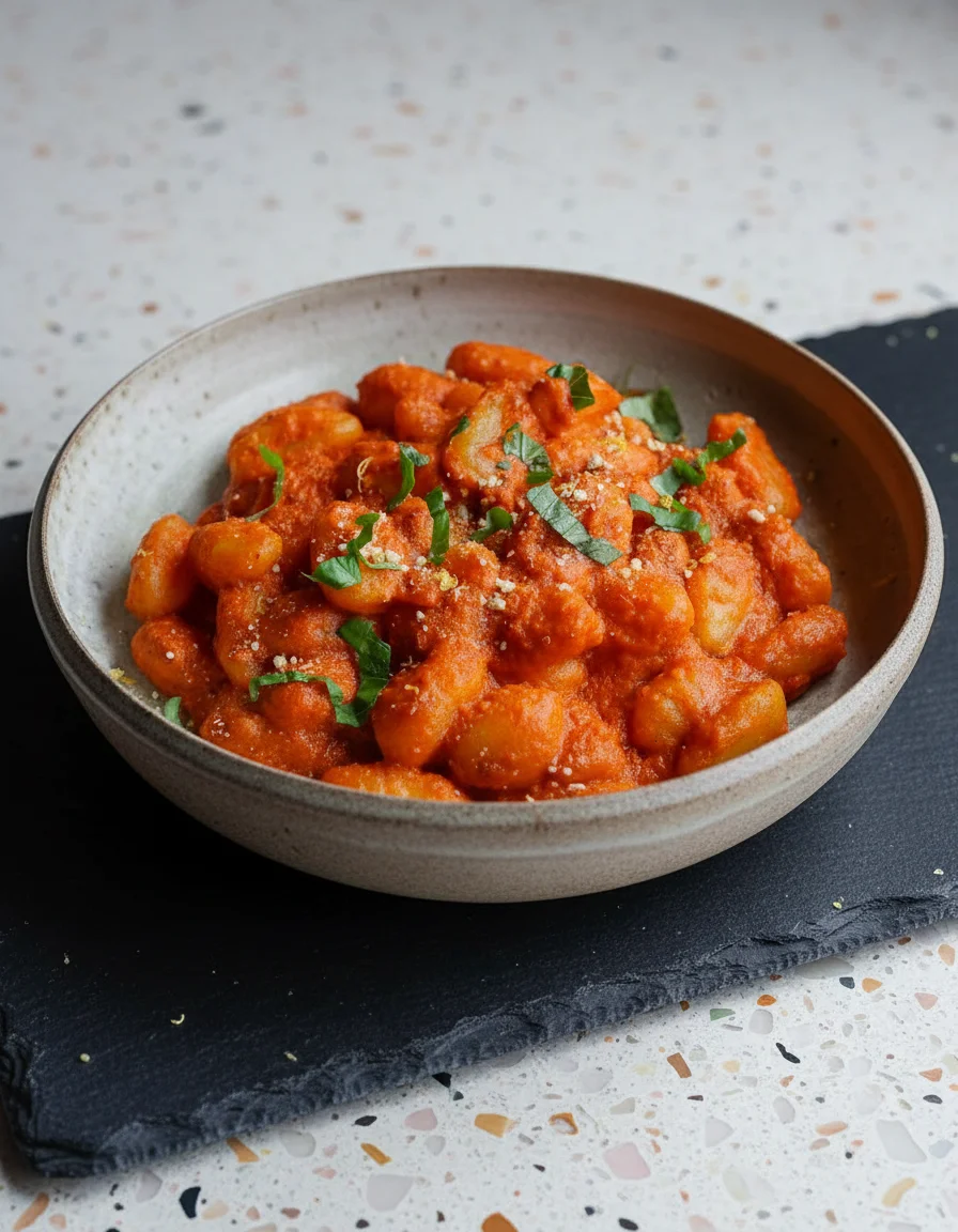 Creamy Red Pesto Gnocchi