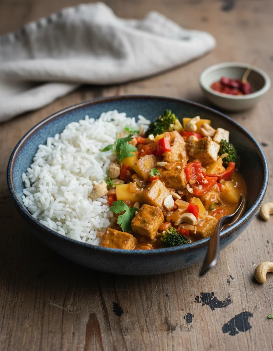 Creamy Tofu Red Curry