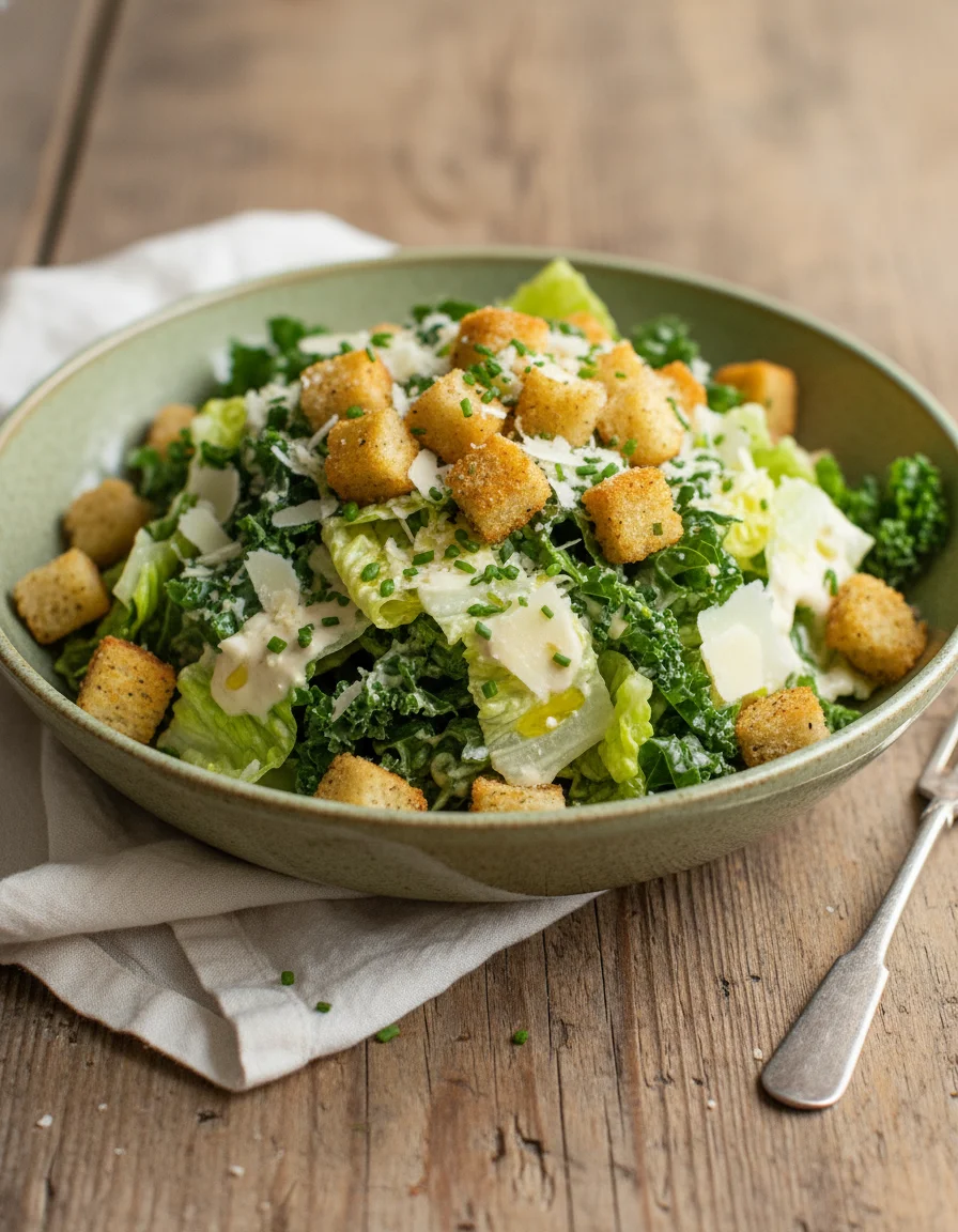 Creamy Vegan Caesar Salad