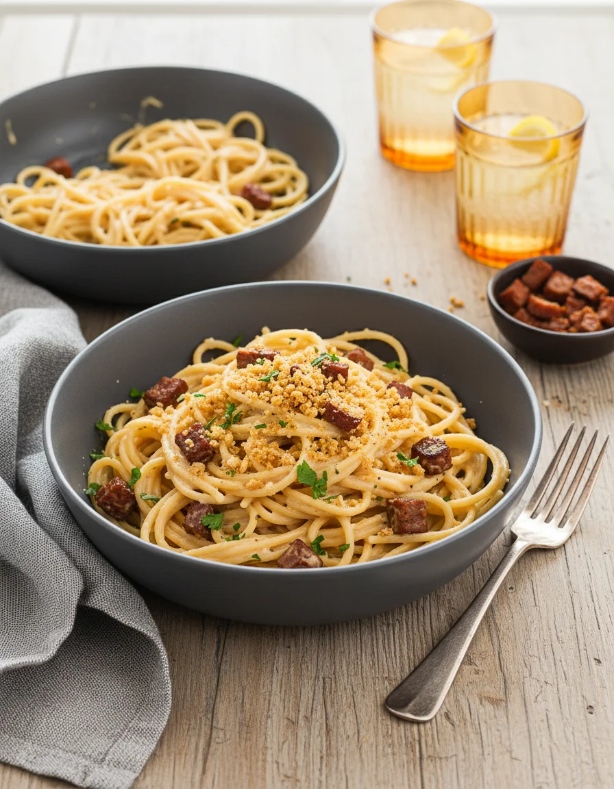 Creamy Vegan Carbonara