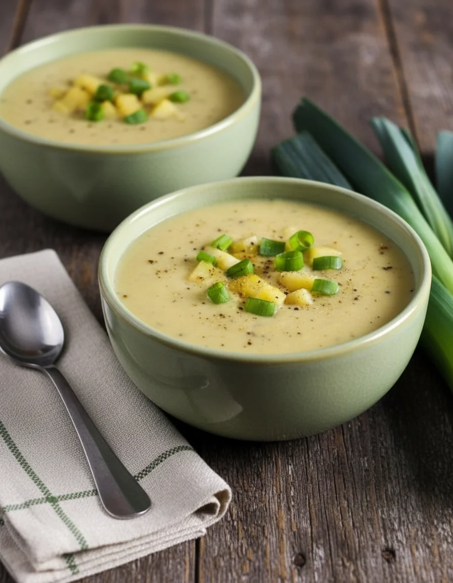 Creamy Vegan Potato Leek Soup