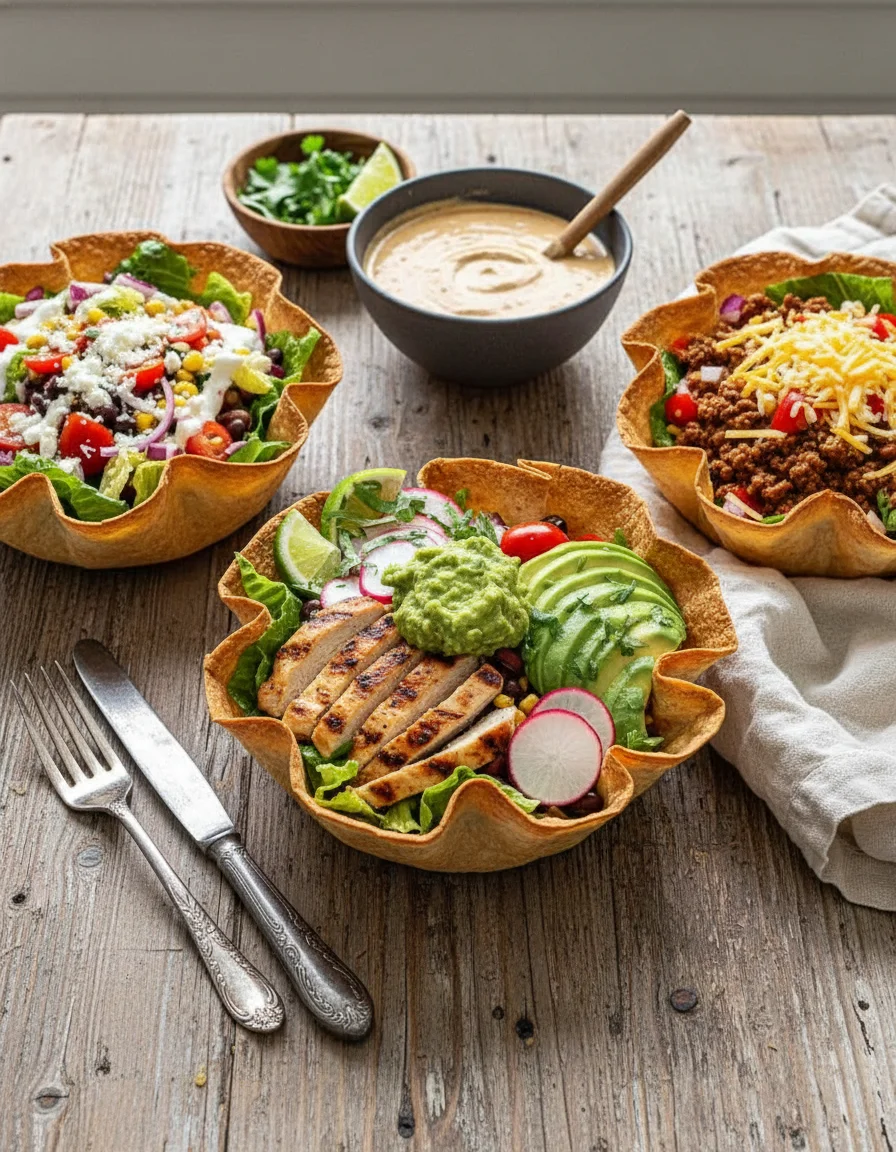 Crispy Baked Tortilla Bowls