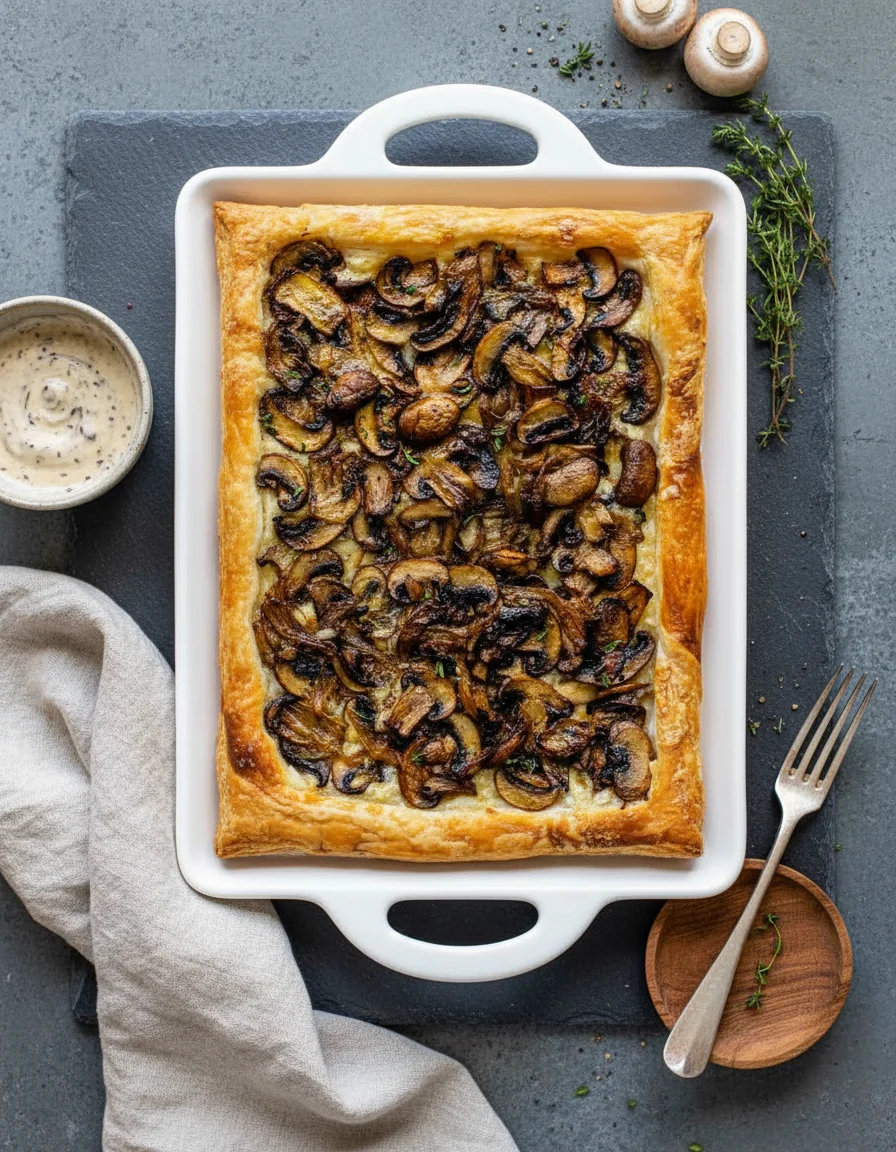 Crispy Mushroom Tart