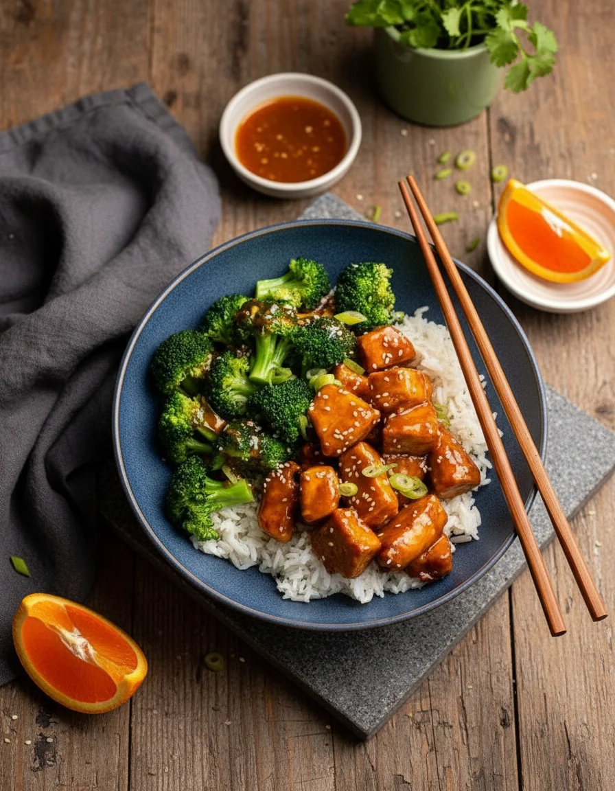 Crispy Orange Tofu