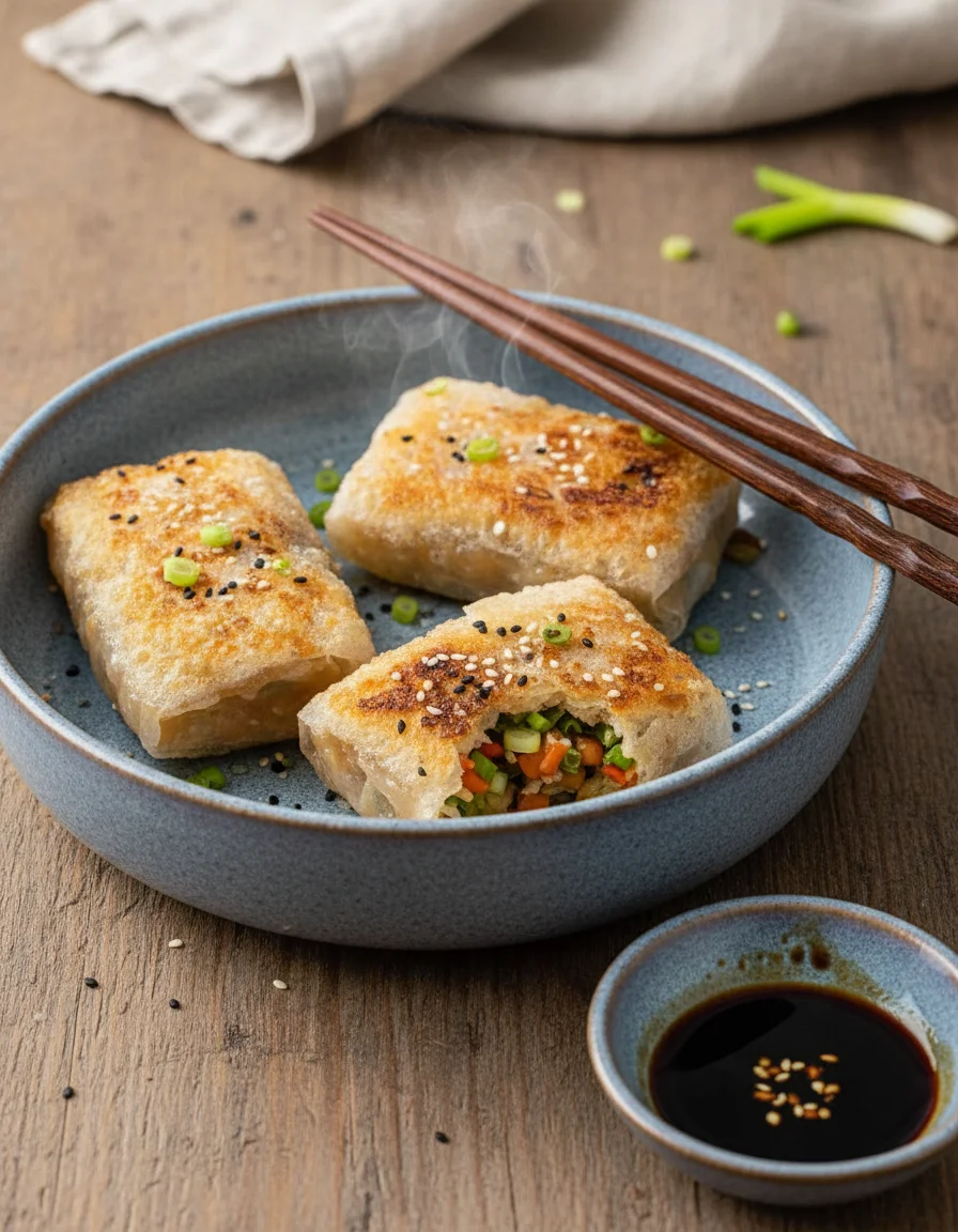 Crispy Rice Paper Dumplings