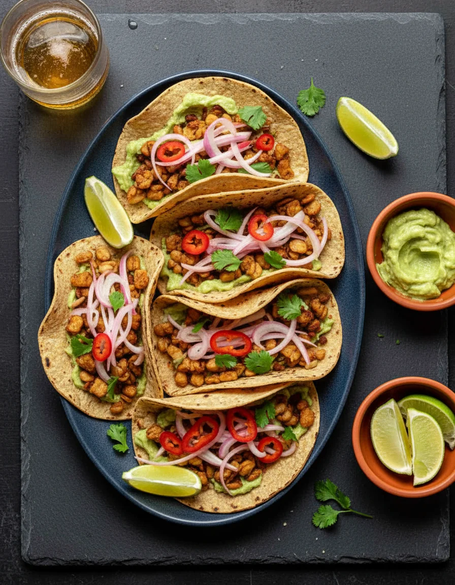 Crispy Tempeh Tacos