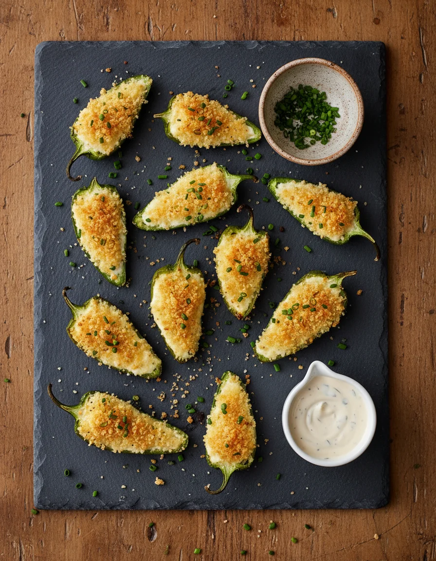 Crispy Vegan Jalapeño Poppers
