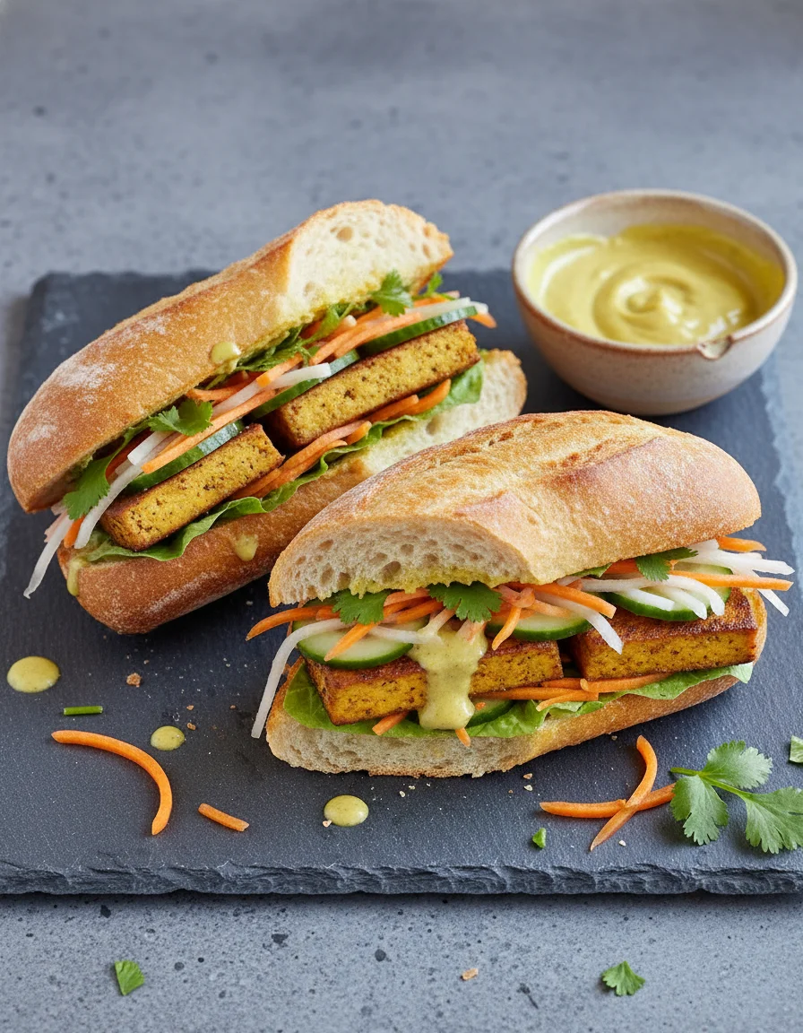 Curried Tofu Banh Mi