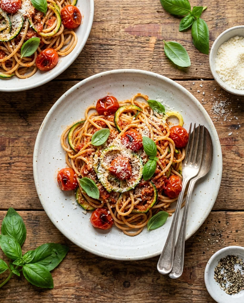 Double Tomato Pesto Spaghetti